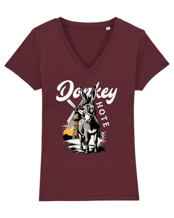 Don Quijote Donkey Burgundy