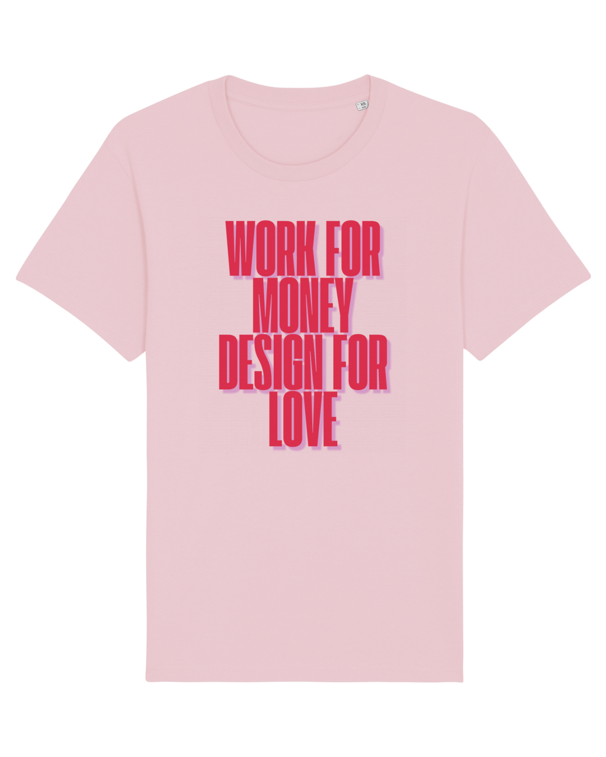 Tricou mânecă scurtă Unisex Rocker Cotton Pink