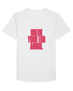 check your ego amigo Tricou mânecă scurtă guler larg Bărbat Skater