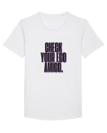 check your ego amigo Tricou mânecă scurtă guler larg Bărbat Skater