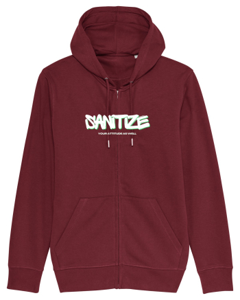 Sanitize Your Attitude As Well Burgundy