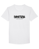 Sanitize Your Attitude As Well Tricou mânecă scurtă guler larg Bărbat Skater