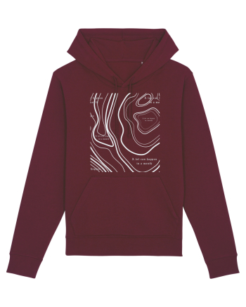 a lot can happen in a month Burgundy