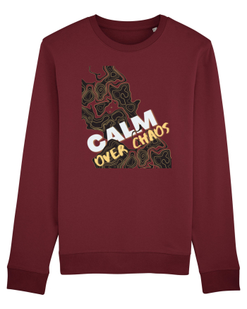 calm over chaos Burgundy