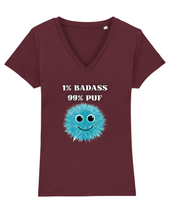 1% BADASS 99% PUF Burgundy