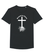 Rooted in Christ Tricou mânecă scurtă guler larg Bărbat Skater