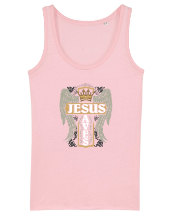 Jesus Saves Cotton Pink