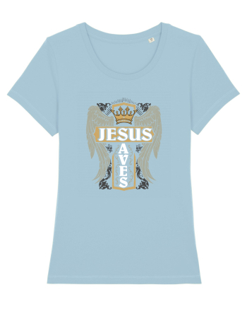 Jesus Saves Sky Blue