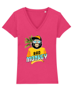 Bad Monkey Tricou mânecă scurtă guler V Damă Evoker