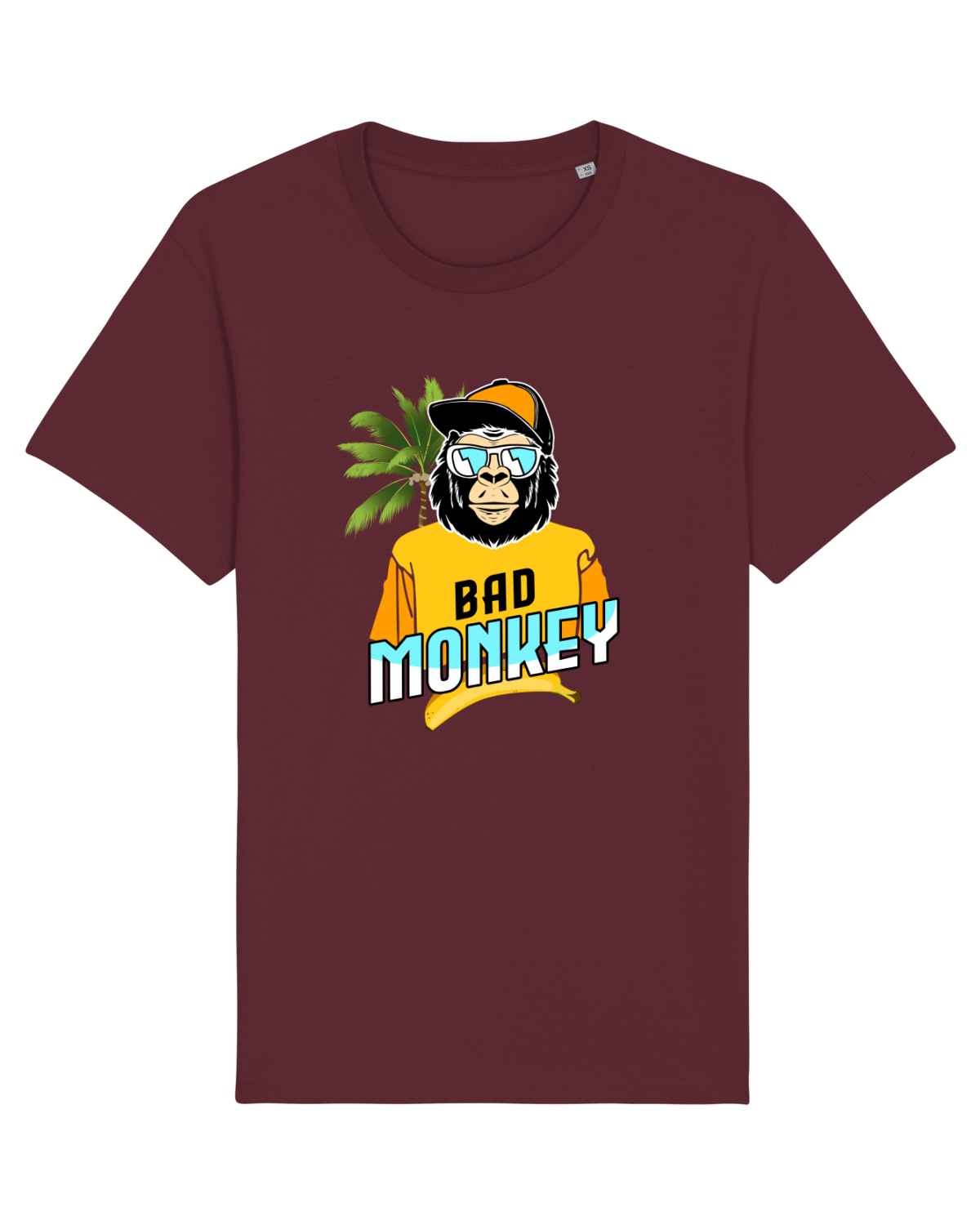 Tricou mânecă scurtă Unisex Rocker Burgundy