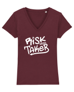 Risk Taker Tricou mânecă scurtă guler V Damă Evoker