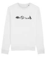 I don't give a f*** Bluză mânecă lungă Unisex Rise