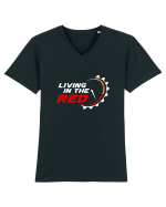 Living in the RED Tricou mânecă scurtă guler V Bărbat Presenter
