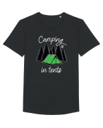 Camping life Tricou mânecă scurtă guler larg Bărbat Skater