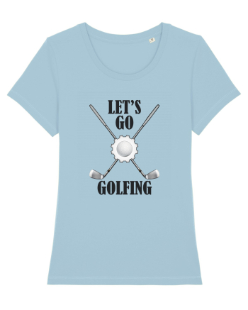 Let's Go Golfing Sky Blue