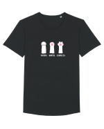Piatra Hartie Foarfeca Tricou mânecă scurtă guler larg Bărbat Skater