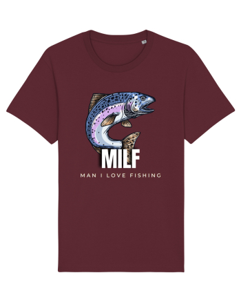 MILF man i love fishing Burgundy