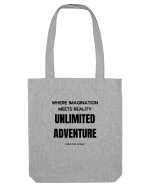 UNLIMITED ADVENTURE Sacoșă textilă
