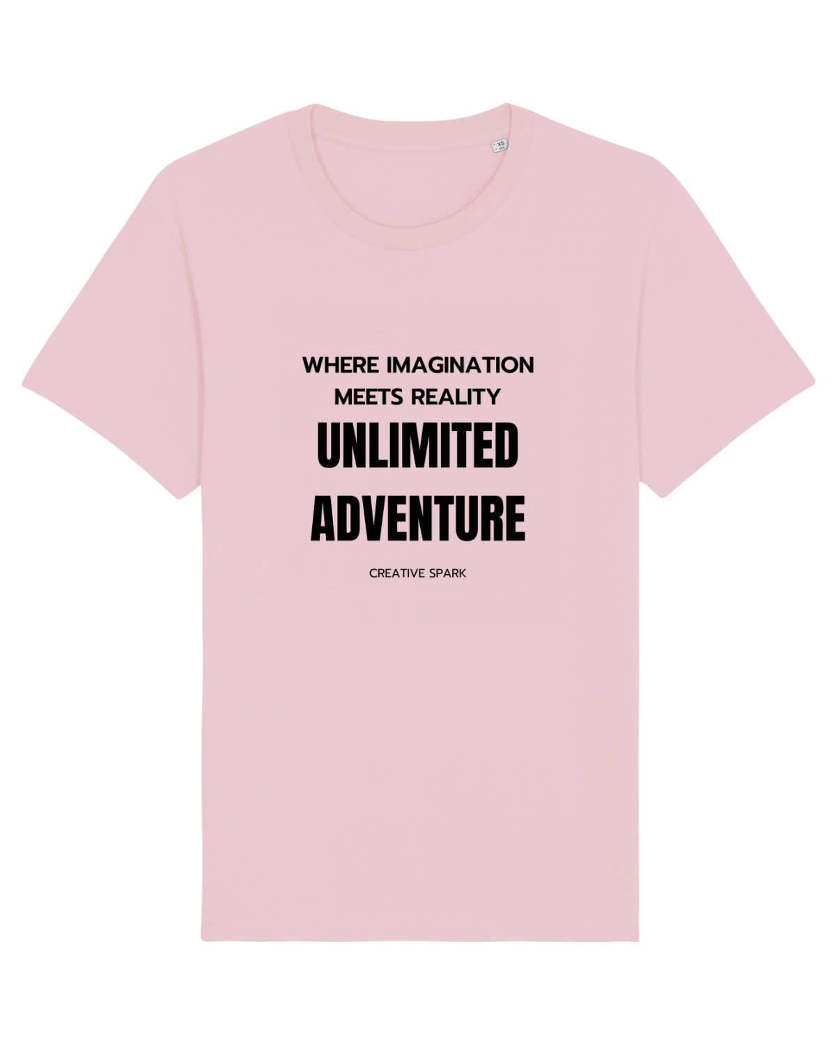 Tricou mânecă scurtă Unisex Rocker Cotton Pink