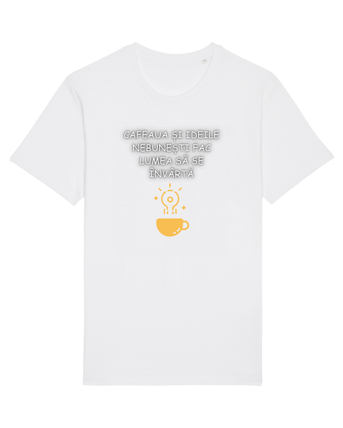 Tricou mânecă scurtă Unisex Rocker White