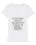 CITIREA GREA A TRICOULUI Tricou mânecă scurtă guler V Damă Evoker