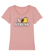 NO STRESS - SNAIL Tricou mânecă scurtă guler larg fitted Damă Expresser