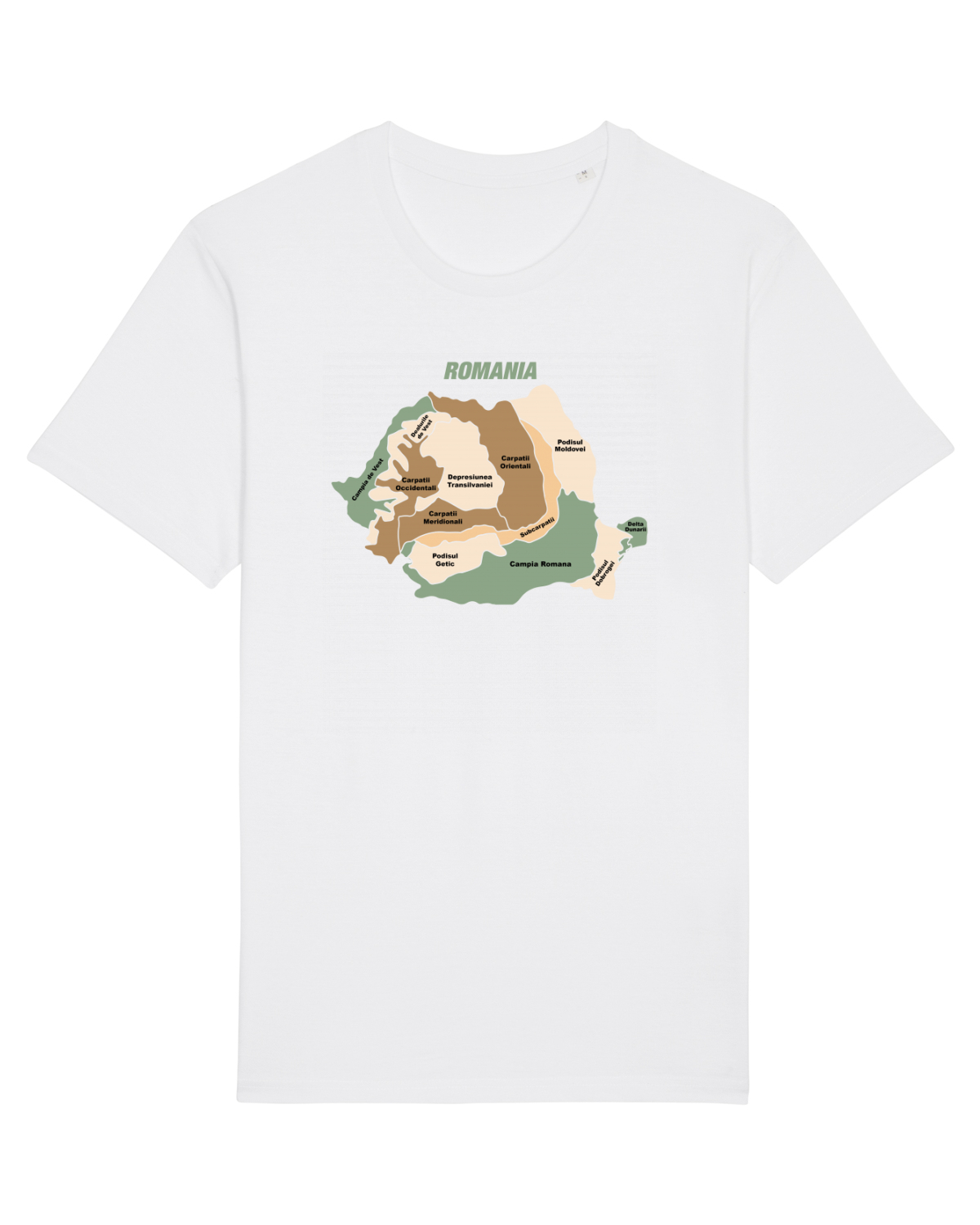 Tricou mânecă scurtă Unisex Rocker White