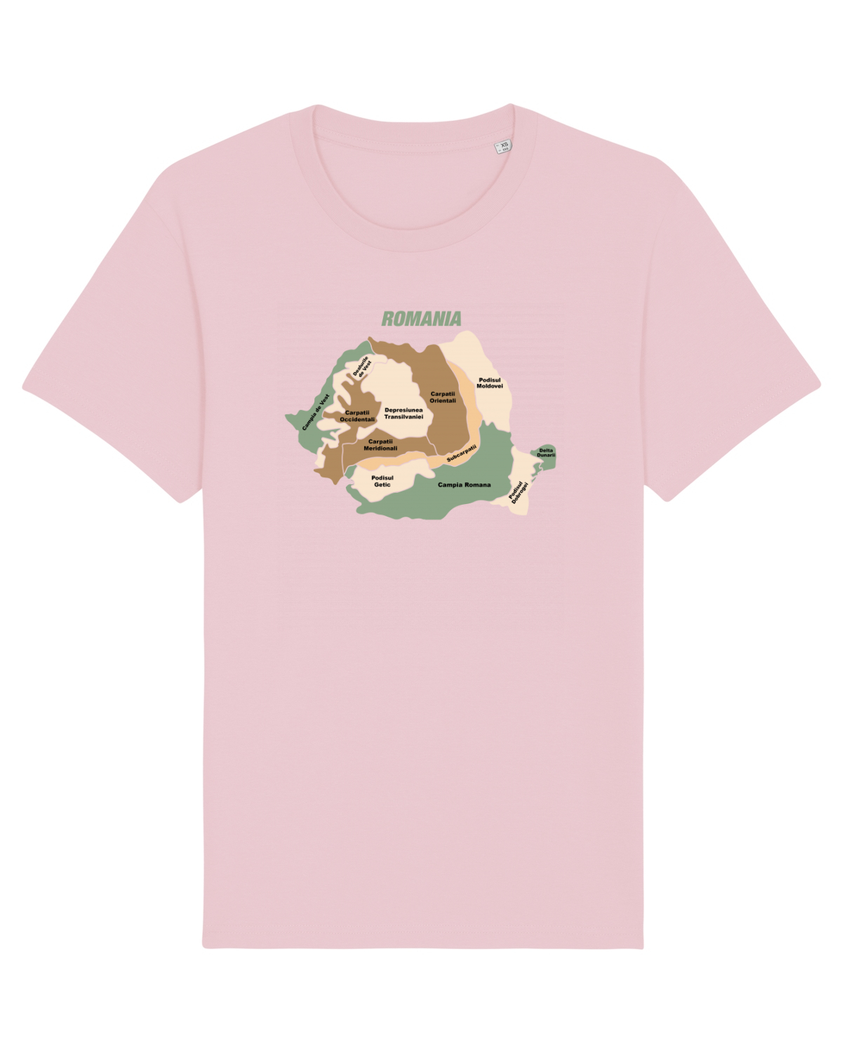 Tricou mânecă scurtă Unisex Rocker Cotton Pink
