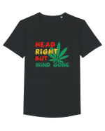 Head Right but Mind Gone Tricou mânecă scurtă guler larg Bărbat Skater