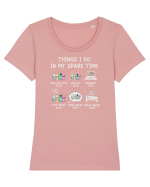 Și pisicile fac lucruri Tricou mânecă scurtă guler larg fitted Damă Expresser