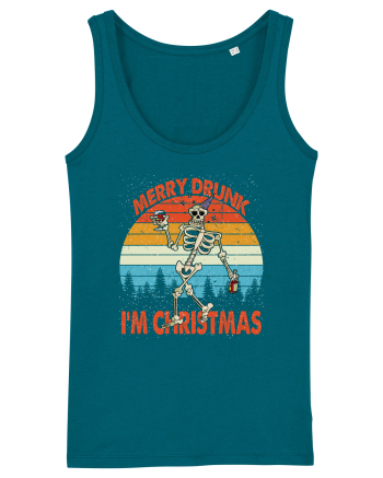Merry Drunk I'm Christmas Funny Drunk Skeleton Ocean Depth