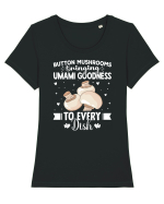 Button mushrooms bringing umami goodness to every dish Tricou mânecă scurtă guler larg fitted Damă Expresser