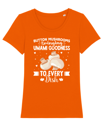 Button mushrooms bringing umami goodness to every dish Bright Orange