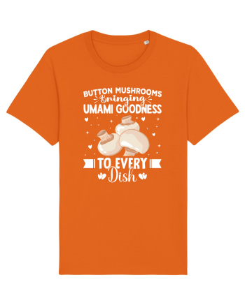 Button mushrooms bringing umami goodness to every dish Bright Orange