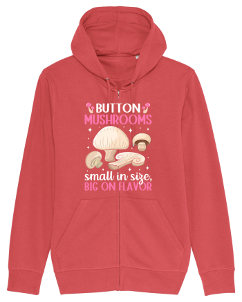 Button mushrooms small in size, big on flavor Carmine Red