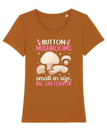 Button mushrooms small in size, big on flavor Roasted Orange