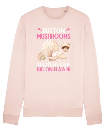 Button mushrooms small in size, big on flavor Candy Pink