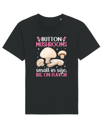 Button mushrooms small in size, big on flavor Black