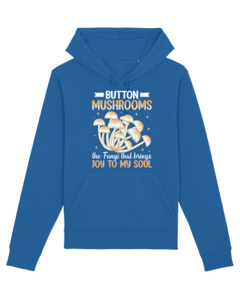 Button mushrooms the fungi that brings joy to my soul Royal Blue