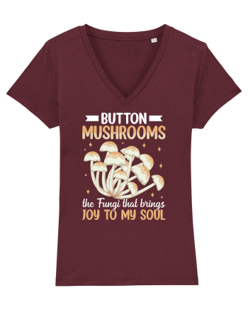 Button mushrooms the fungi that brings joy to my soul Burgundy