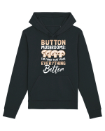 Button mushrooms the fungi that make everything better Hanorac Unisex Drummer
