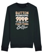 Button mushrooms the fungi that make everything better Bluză mânecă lungă Unisex Rise