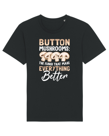 Button mushrooms the fungi that make everything better Black