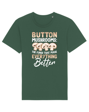 Button mushrooms the fungi that make everything better Bottle Green