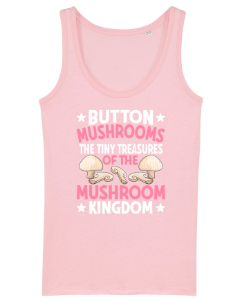 Button mushrooms the tiny treasures of the mushroom kingdom pink Cotton Pink