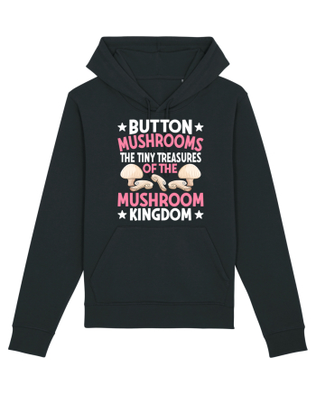 Button mushrooms the tiny treasures of the mushroom kingdom pink Black