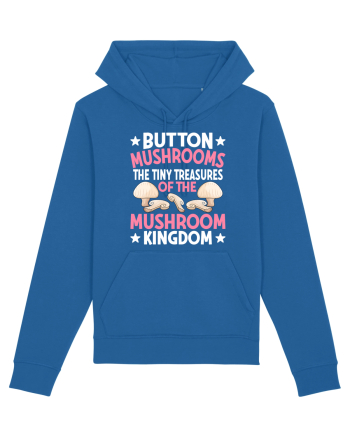 Button mushrooms the tiny treasures of the mushroom kingdom pink Royal Blue