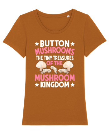 Button mushrooms the tiny treasures of the mushroom kingdom pink Roasted Orange