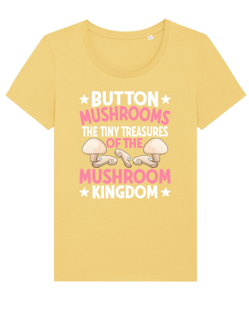 Button mushrooms the tiny treasures of the mushroom kingdom pink Jojoba