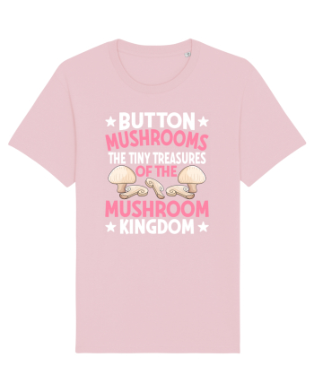 Button mushrooms the tiny treasures of the mushroom kingdom pink Cotton Pink
